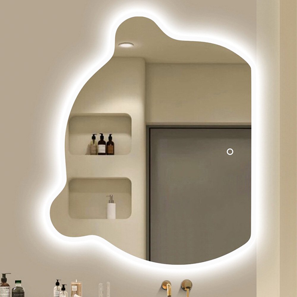 Bear Head Shaped Bathroom LED Tempered Mirror 700MM - 0041405 (4000K)
