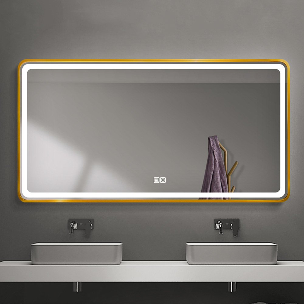 Mirror 1200x700 Brushed Gold Without Timer (MR-M7034G)