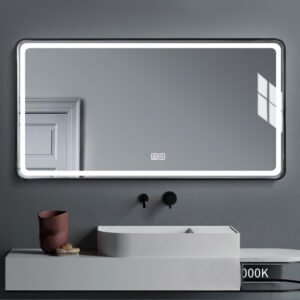 Mirror 1200x700 Matt Black Without Timer - (MR-M7034K)