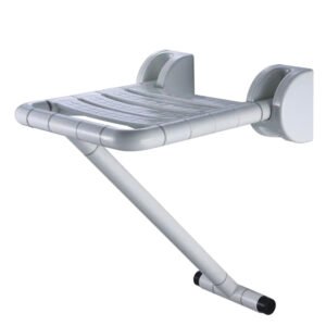 Foldable Non-Slip Wall Mounted Shower Chair - White