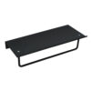 Bathroom Wall Shelf with Towel Bar - (Black) SP213860B