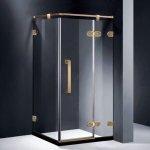 Bathroom Glass Shower Enclosure - (Gold)