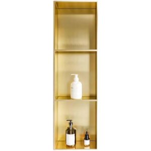 Bathroom Niche Cabinet with LED 1210x280x120MM – (Brushed Gold)