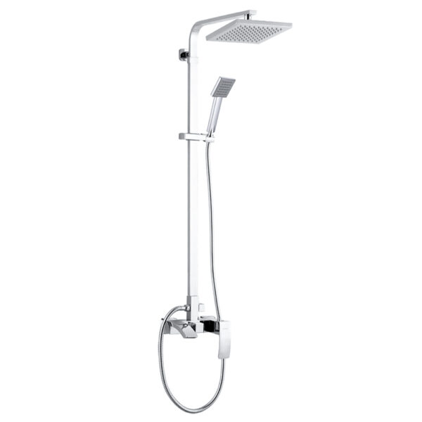 Square Head Rainfall 3-Function Shower Set - Chrome (68 3601)