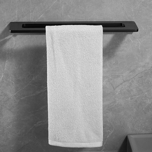 Wall Mount Single Towel Rack 600x270MM - Titanium Gold