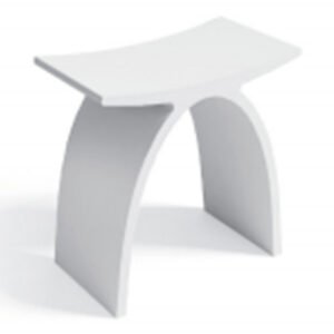 Solid Surface Bathroom Stool 420x230x430MM - White