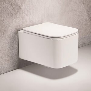 Wall Hung Toilet with UF Seat Cover 530x340x300MM - White