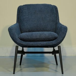 Modern Design Sofa Chair with Metal Legs - Blue (JYM1985)