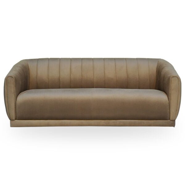 Modern 3-Seater Sofa Grey Velvet - (JYM1833)