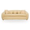 Modern Fabric 3-Seater Sofa with Cushions - Off white (JYM2204)