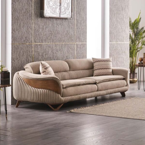 RAMSEY Sofa Set 3+3+1+1 (Muzzy V-03) - (Sofa 231x78x103) (Single 75x96x88)