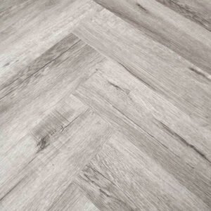 SPC Flooring Herringbone 600x135x5/0.5MM (20,1.62) - Grey