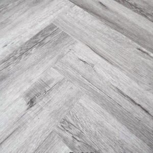 SPC Flooring Herringbone End Cap 2400x35x10MM - Grey
