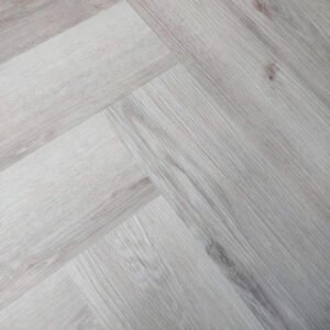 SPC Herringbone Flooring 600x135x5/0.5MM (20,1.62) - Light Grey