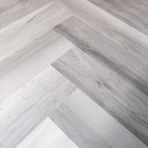 SPC Herringbone Flooring 600x135x5/0.5MM (20,1.62) - Light Grey