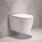 Wall Hung P-Trap Toilet with UF Seat Cover 510x360x320MM - White