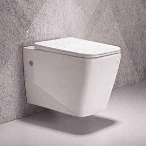 Wall Hung P-Trap Toilet with UF Seat Cover 540x355x360MM - White (851)