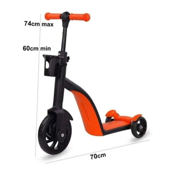 3 in 1 Kids Tricycle With Adjustable Height
