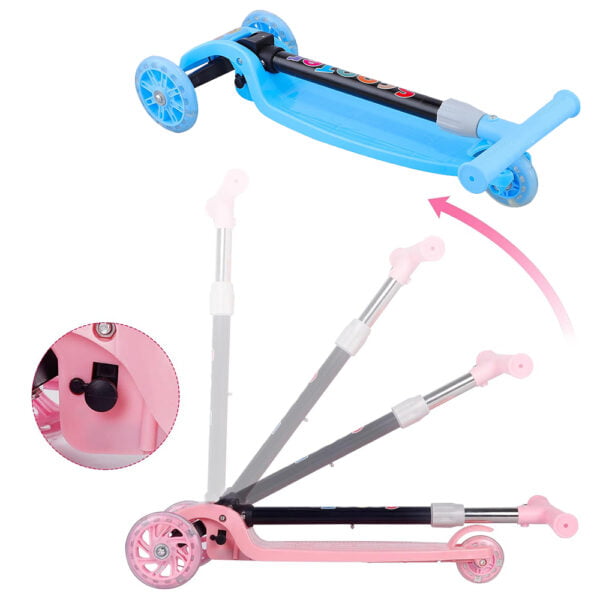 3 Wheel Scooter for Kids (Adjustable & Folding)