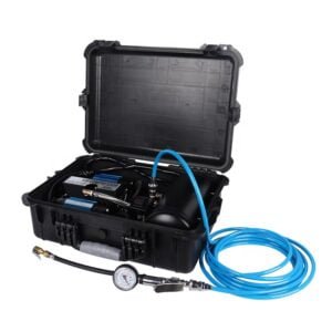 Dual Cylinder Air Compressor Automatic Tire Inflators Pump with Tank