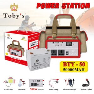 Power Rechargeable Battery With Inverter