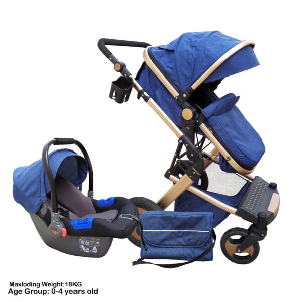 High Landscape Single Stroller with Car Seat 2-in-1