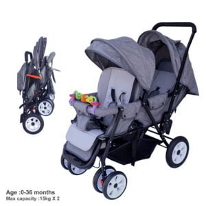 Foldable Twins Baby Stroller