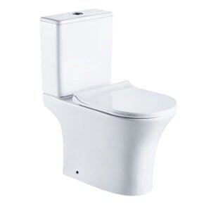 Modern Two Piece Toilet White - (650x340x790mm)