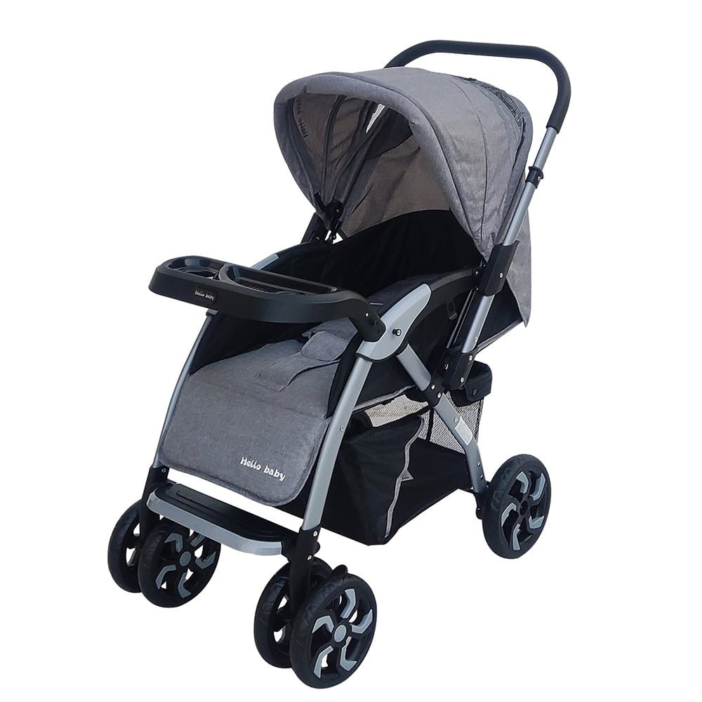 Baby Stroller With Extendable European Style Canopy