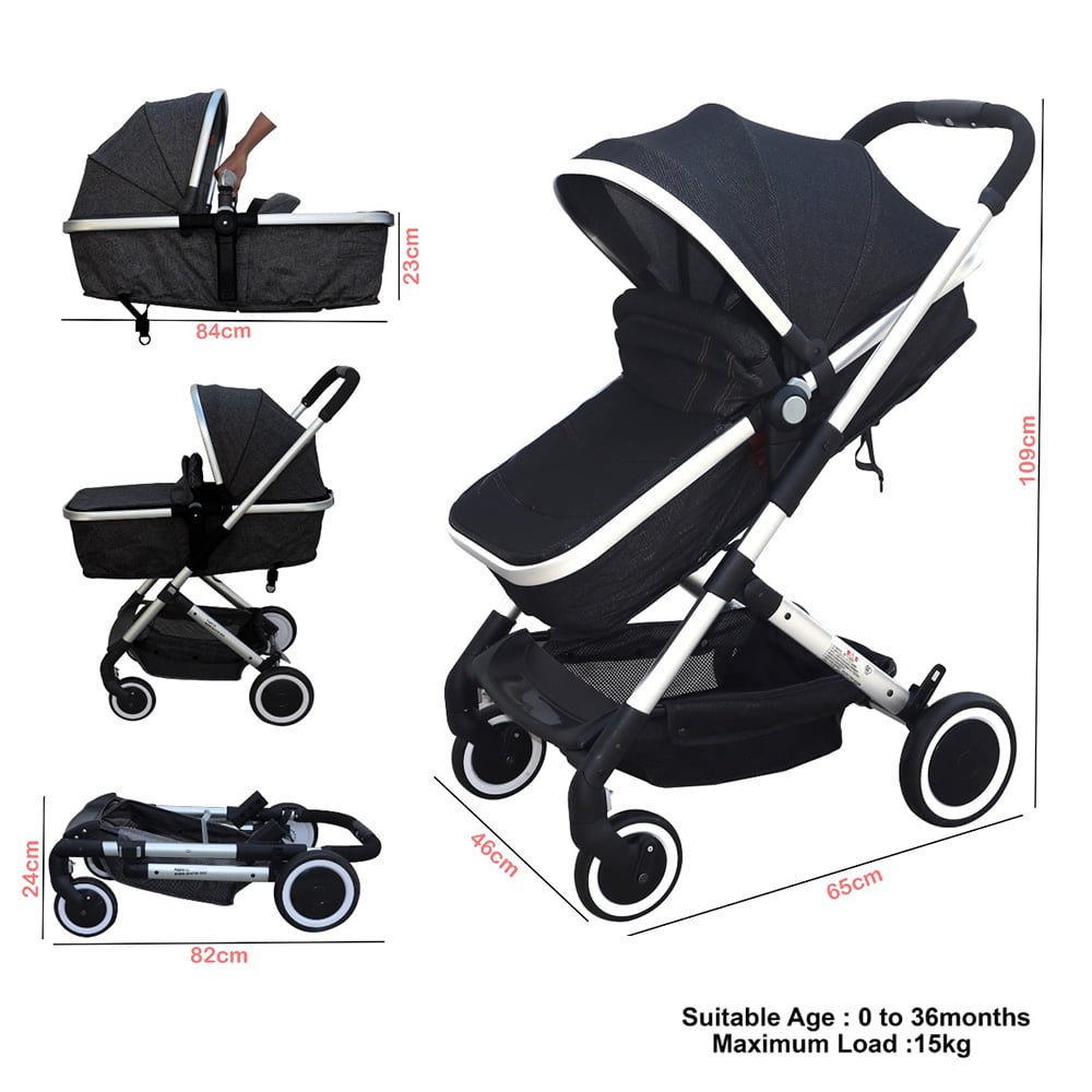 Baby Stroller Black