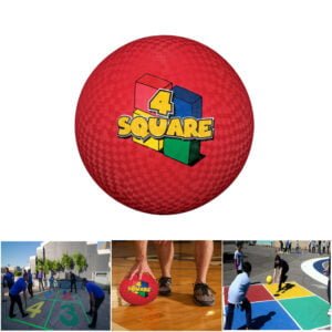 4-Square Playground Rubber Ball - 8.5 Inch