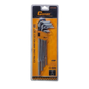 Extra Long Arm Hex Key Set - LN Key (9pcs)