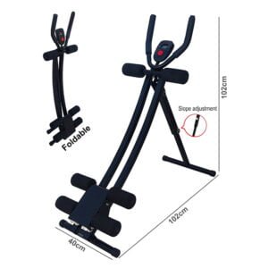 Foldable ABS Cruncher Abdominal Glider Machine for Body Fitness