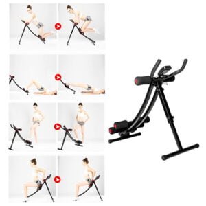 Foldable ABS Cruncher Abdominal Glider Machine for Body Fitness