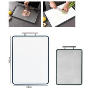 DualSlice Precision - Double-Sided Stainless Steel Cutting Board