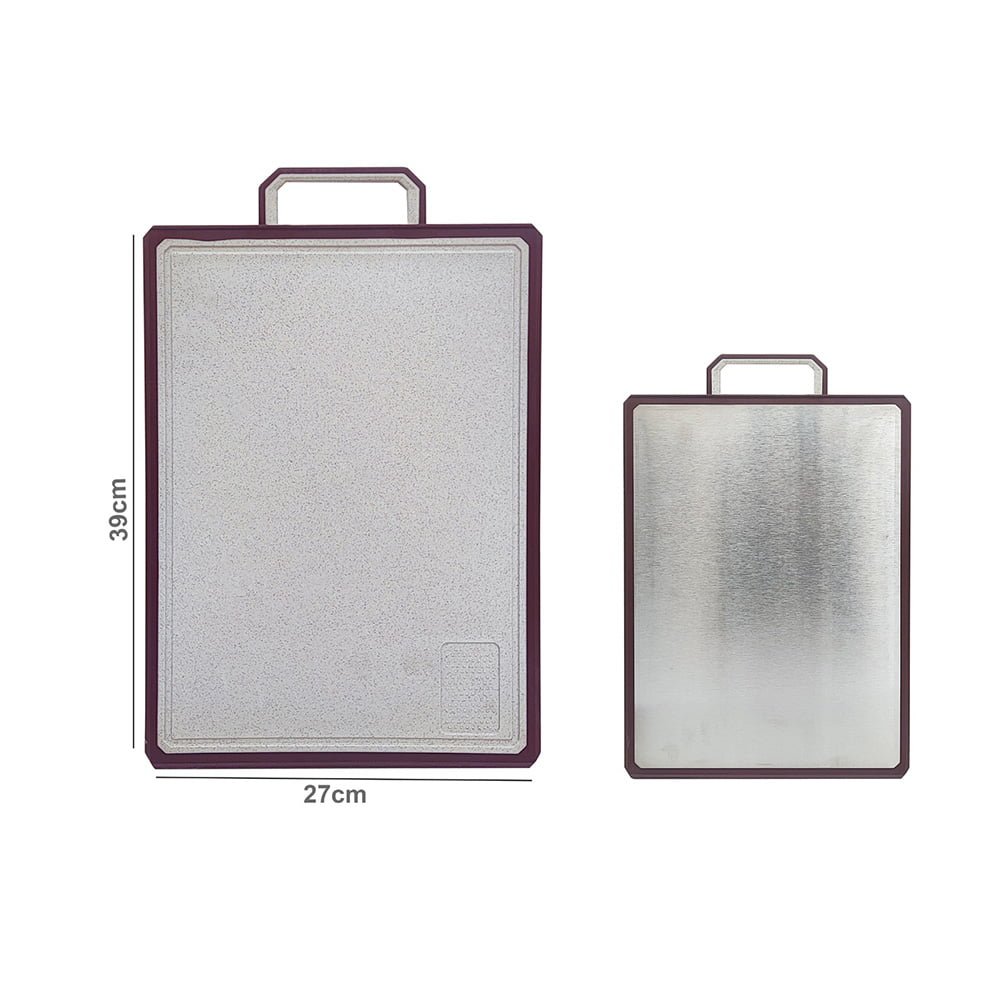 Double-Sided Stainless Steel Cutting Board