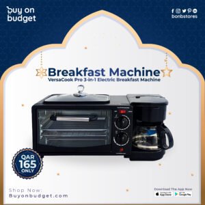 VersaCook Pro 3-in-1 Electric Breakfast Machine