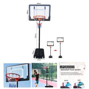 Portable Basketball Hoop Stand with Height Adjustable