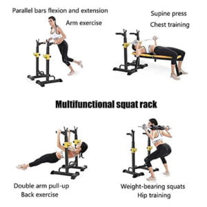 Multi-Functional Adjustable Dipping Station Workout Rack