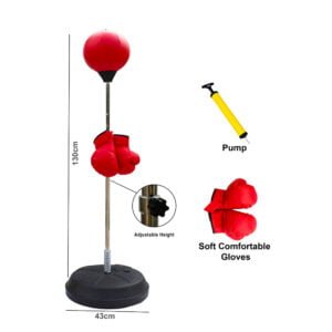 Punching Bag for Adults & Kids with Boxing Gloves