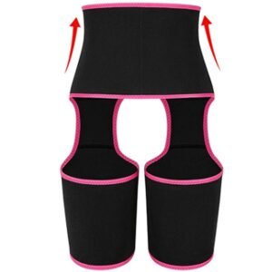 Sweat Waist & Thigh Trainer Belt with Adjustable Straps