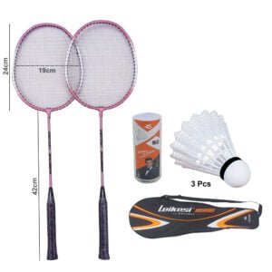 1 Pair Badminton Racket with Cover