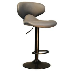 Upholstered Swivel Chair with Height Adjustment and Footrest for Restaurant - H-324-5