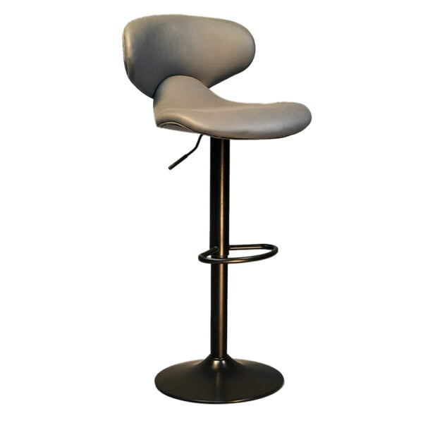 Upholstered Swivel Chair with Height Adjustment and Footrest for Restaurant - H-324-5