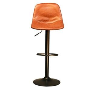 Upholstered Counter Height Stool with Steel Legs - H-912