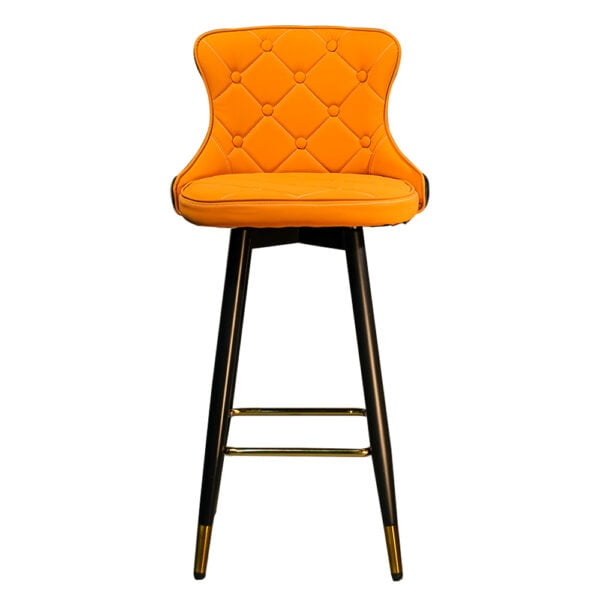 Upholstered High Chair with Footrest For Restaurant - H-022