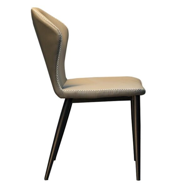 Nordic Leather Armless Dining Chair - 006