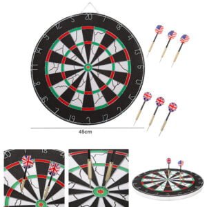 Double-Sided Professional Dart Boards with 6Pcs Darts