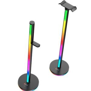 Lighting towers for hanging gaming accessories