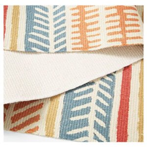Print Cotton Linen Tassel Long Carpet for Home